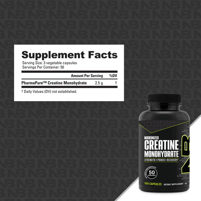NutraBio: Creatine Monohydrate Capsules