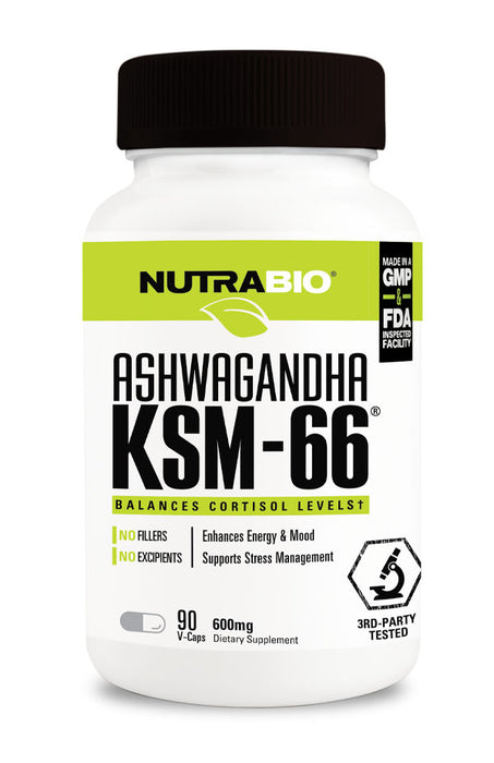 NutraBio: KSM-66 Ashwagandha (600mg)