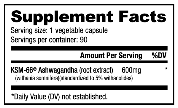 NutraBio: KSM-66 Ashwagandha (600mg)