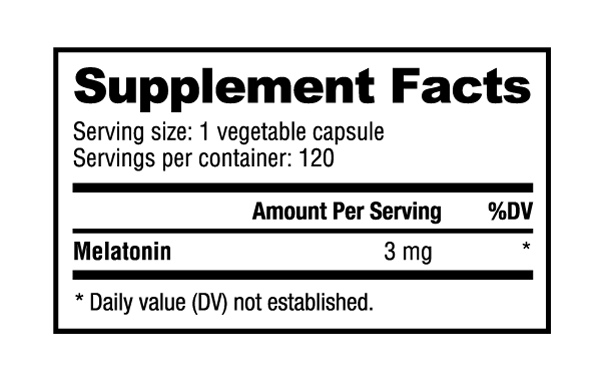 NutraBio: Melatonin (3mg)