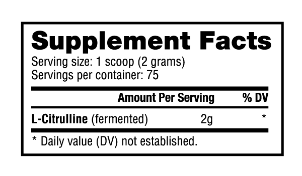 NutraBio: L-Citrulline Powder - 150 grams