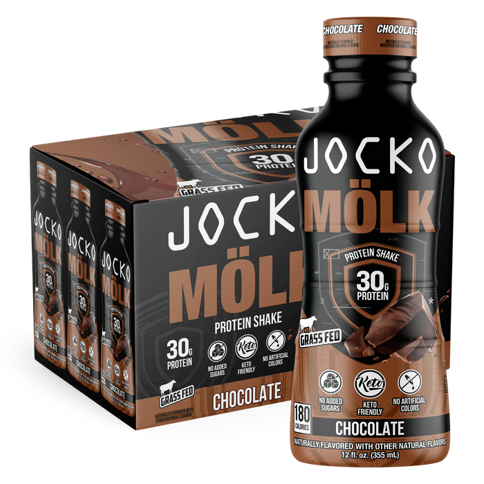 JOCKO FUEL: JOCKO MOLK Protein Shake RTD (Case of 12)