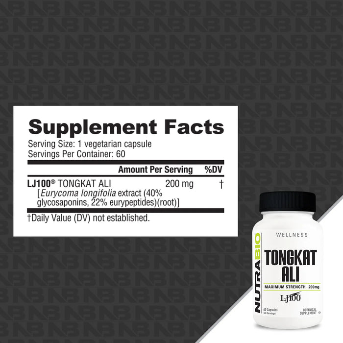 Nutrabio: Tongkat Ali LJ100 (200mg)