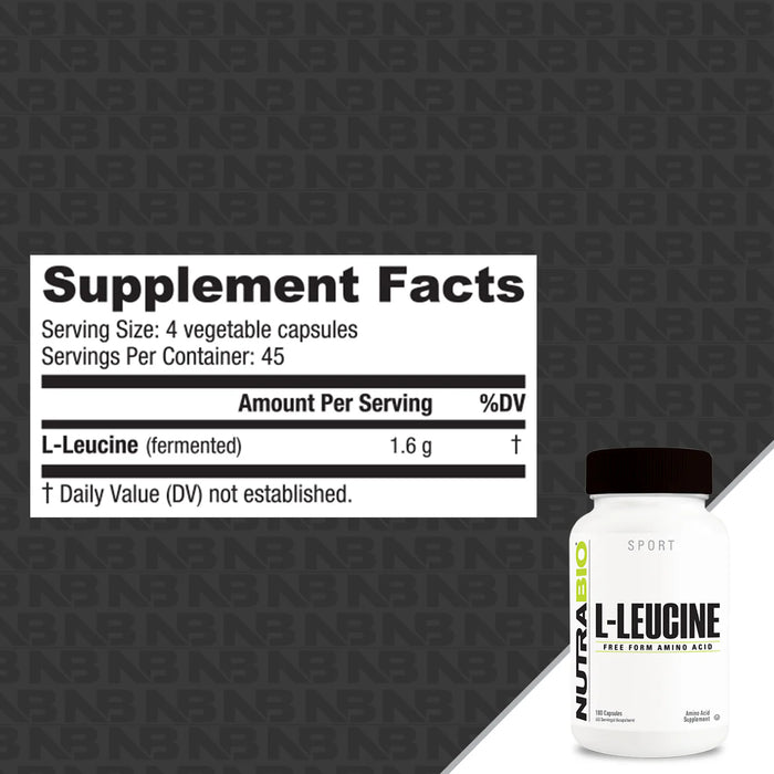 Nutrabio: L-Leucine Caps (400mg)