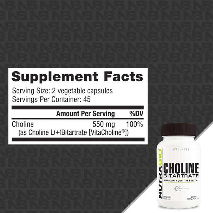 Nutrabio: Choline Bitartrate Caps