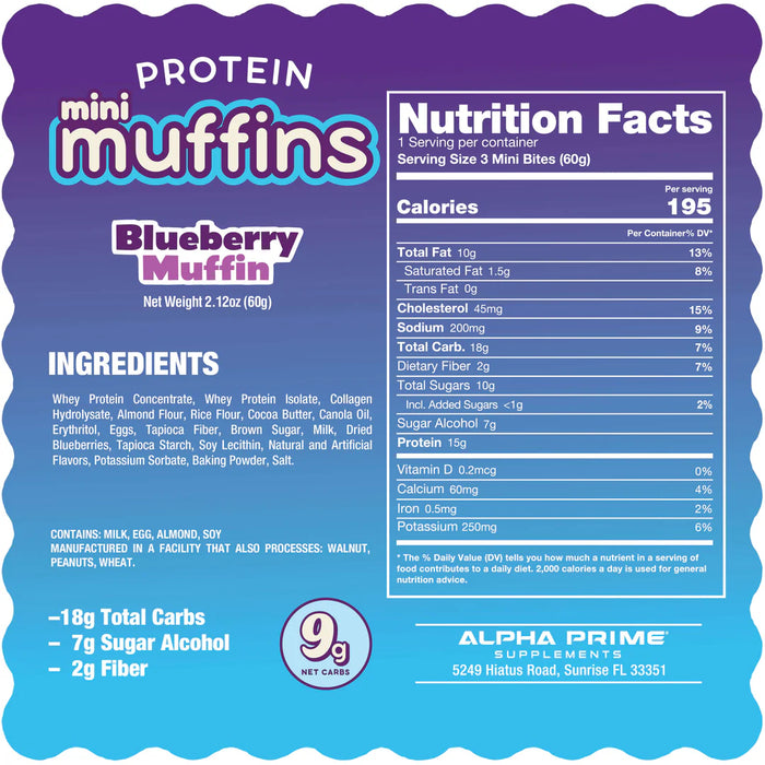 AP Regimen: PrimeBites Mini Muffins (Box of 12)
