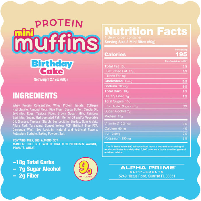 AP Regimen: PrimeBites Mini Muffins (Box of 12)