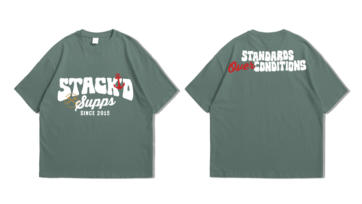 STACK'd Apparel: Standards over Conditions Retro Blue Spruce