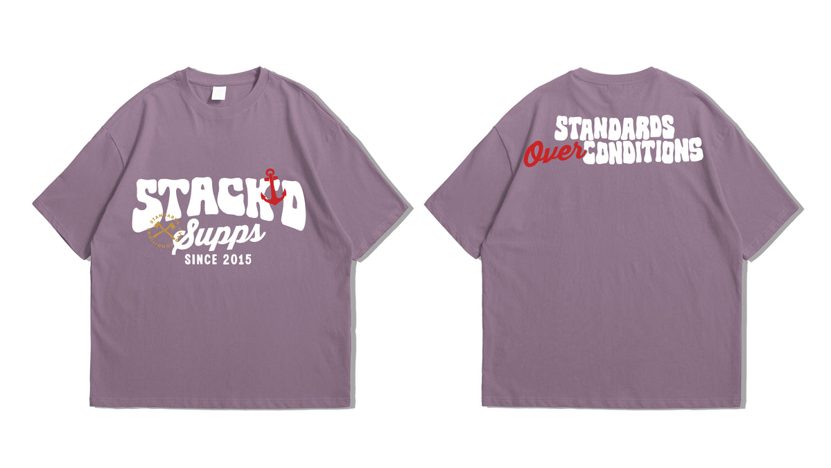 STACK'd Apparel: Standards over Conditions Retro Wine