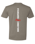 STACK'd Apparel: Standards Over Conditions Circle Logo-Warm Grey