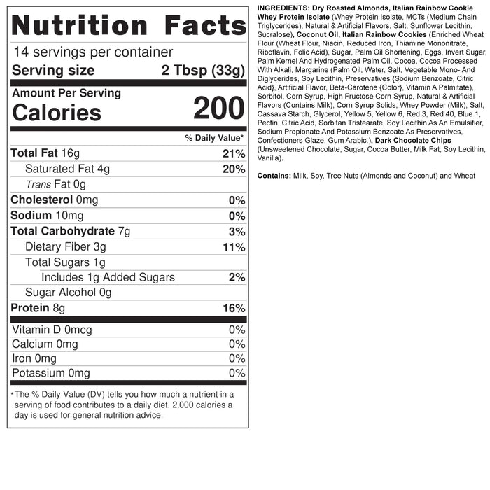 FIt Butters: Italian Rainbow Cookie