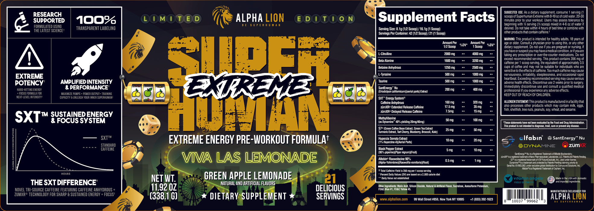 Alpha Lion: Super Human EXTREME- Viva Las Lemonade- Limited Edition