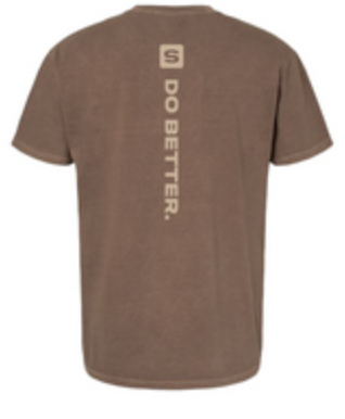 STACK'd Apparel: Do Better. T-Shirt - Espresso