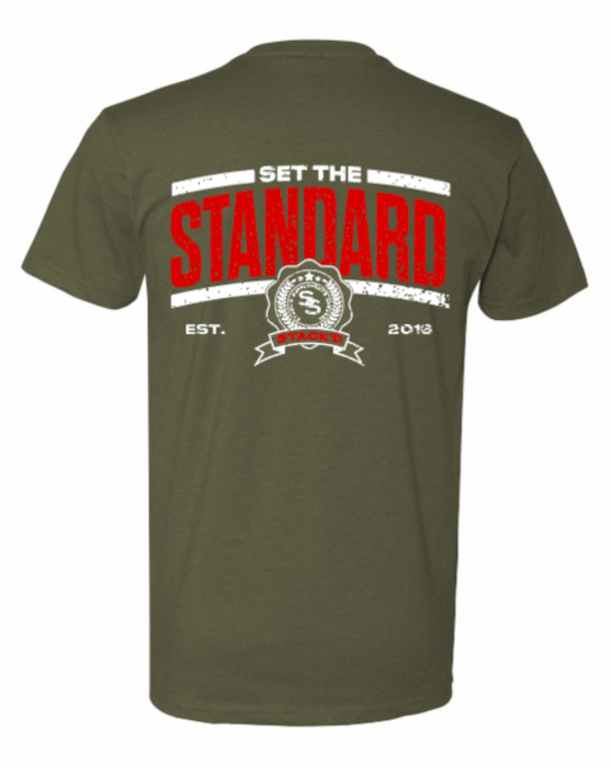 STACK'd Apparel: Set the Standard T-Shirt - Military Green