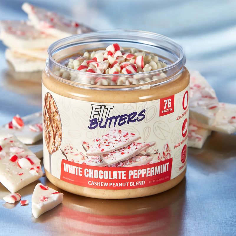 FIt Butters: White Chocolate Peppermint Cashew - Limited Edition