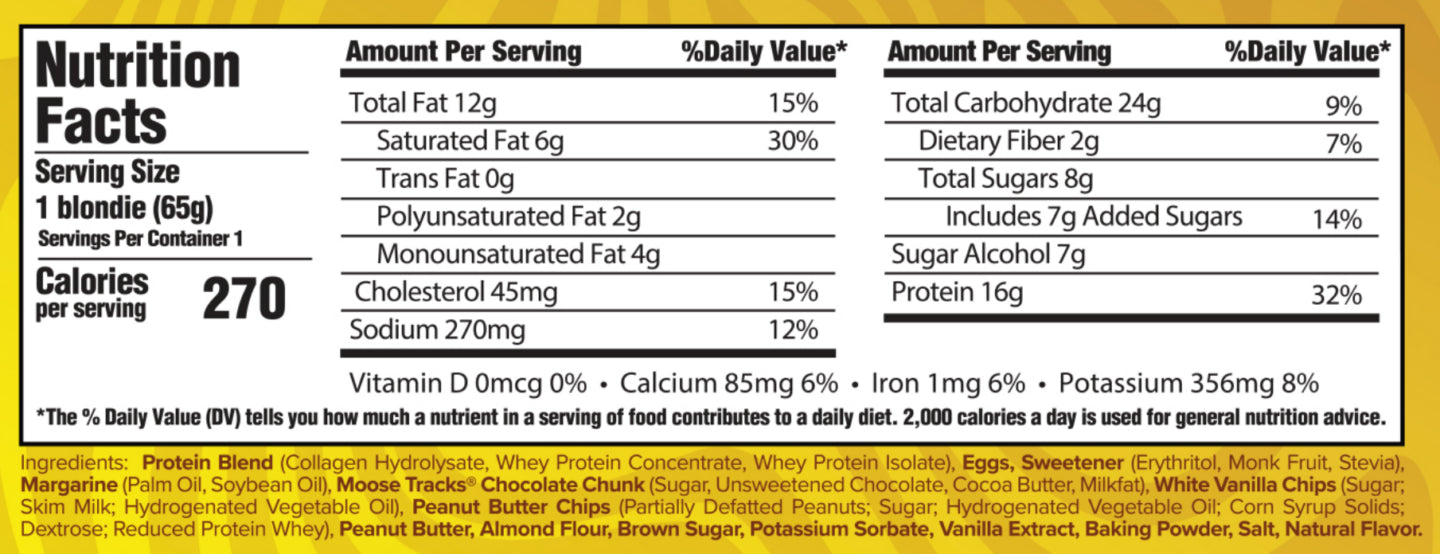 Core Nutritionals: Banana Peanut Butter Blondie (Box of 12)