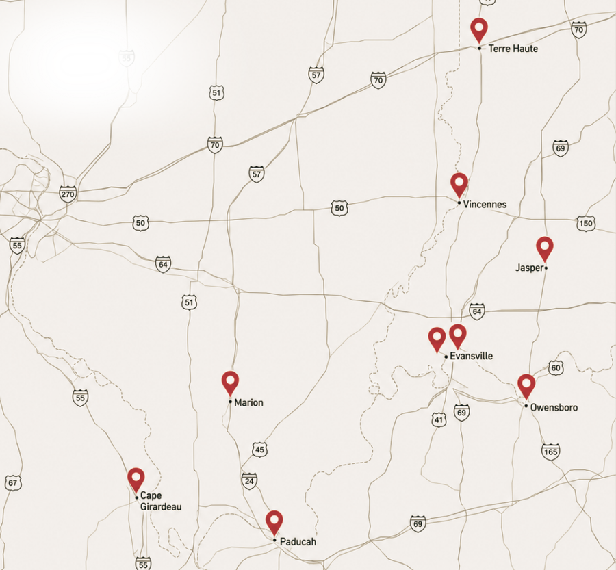 Map of STACK'D Supplements and Active Nutrition locations