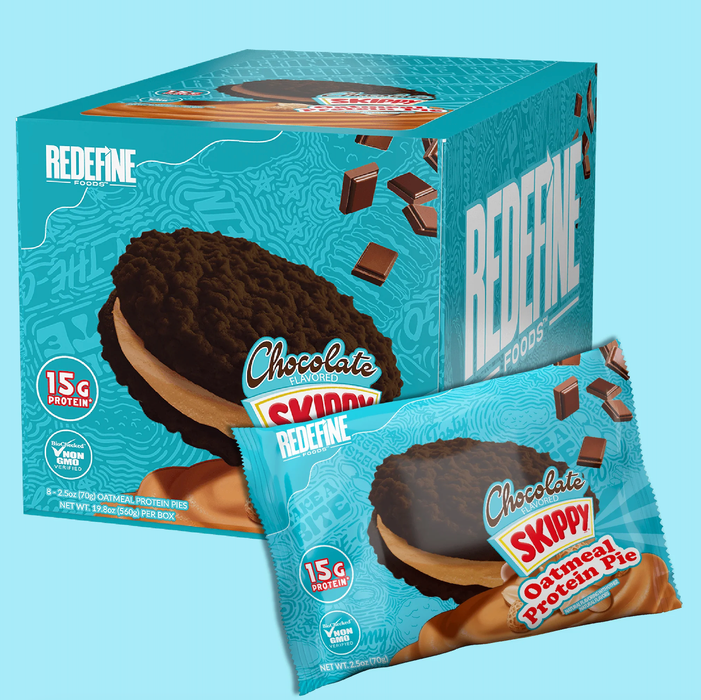 Redefine Foods: Oatmeal Protein Pie Skippy Chocolate (Box of 8)