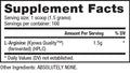 NutraBio: Arginine Powder 250 grams