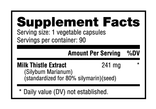 NutraBio: Milk Thistle - 90 capsules