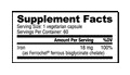 NutraBio: Fe Iron Chelate (18mg)