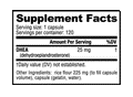 NutraBio: DHEA (25mg)