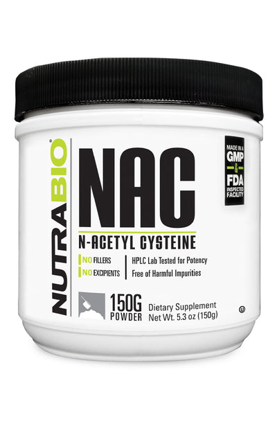 NutraBio: N-Acetyl-Cysteine Powder (NAC) 150 grams