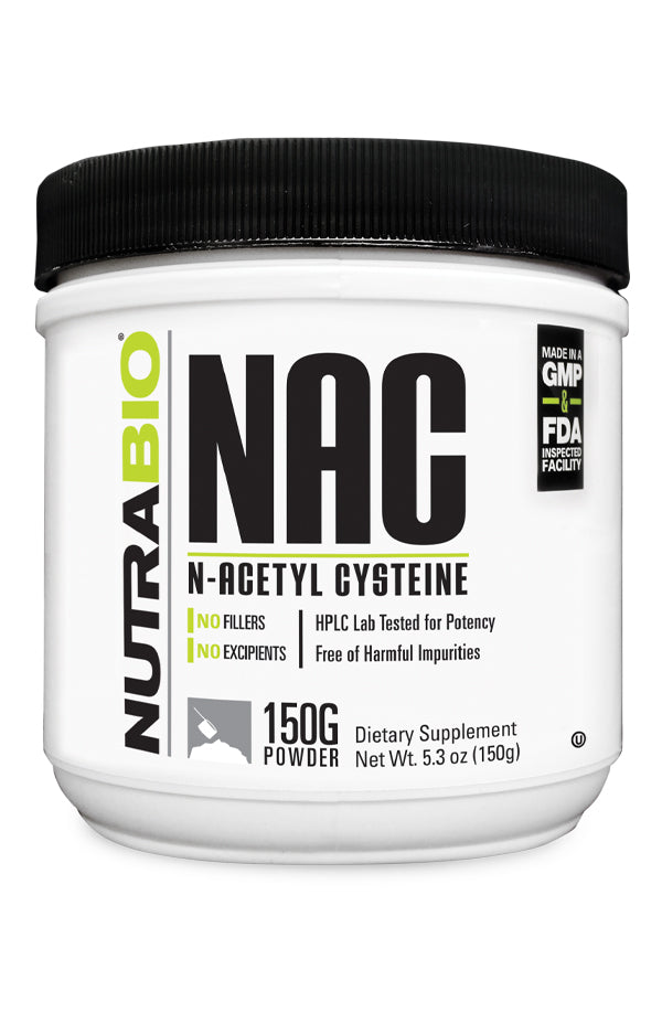 NutraBio: N-Acetyl-Cysteine Powder (NAC) 150 grams