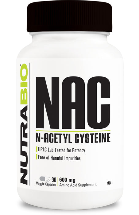 NutraBio: NAC (N-Acetyl-Cysteine) (600 mg)