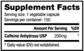 NutraBio: Caffeine Anhydrous (200mg)