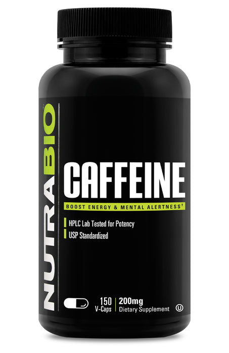 NutraBio: Caffeine Anhydrous (200mg)
