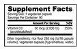 NutraBio: Vitamin D (2000iu)