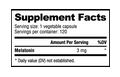NutraBio: Melatonin (3mg)