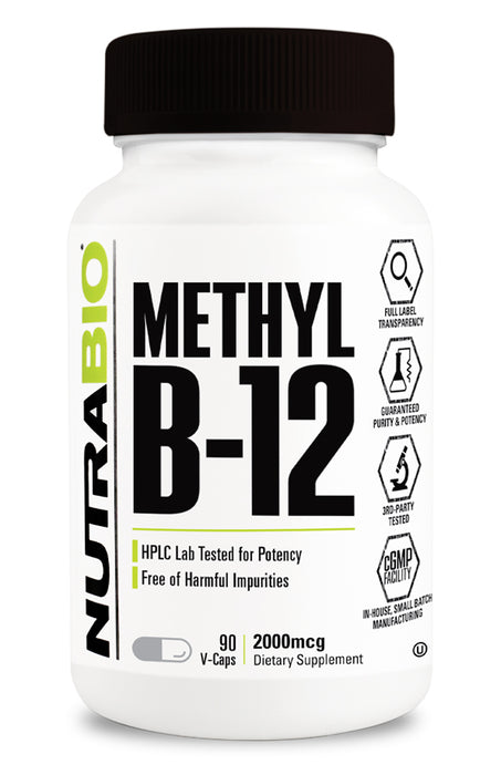 NutraBio: Methyl B-12 (2000mcg)