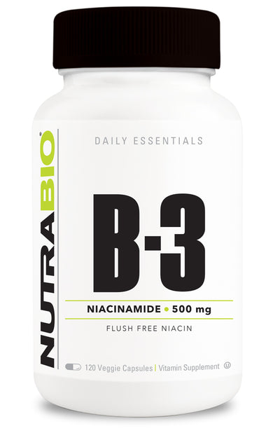 NutraBio: B-3 Niacinamide (500mg)
