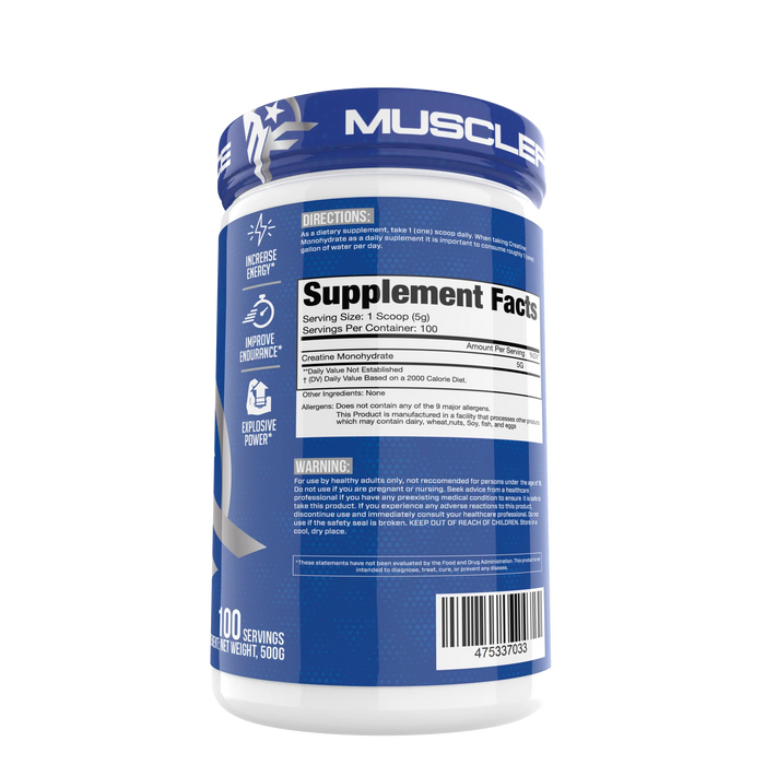 MuscleForce: Creatine Monohydrate 500g